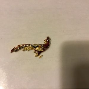 Vintage from the 1980s Peacock Brooch Amazing colors. Pre owned.